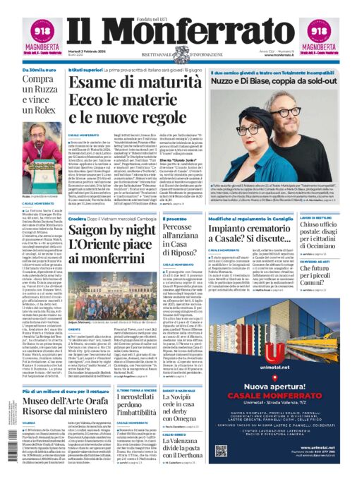 Il Monferrato - Edizione 9 del 03/02/2026